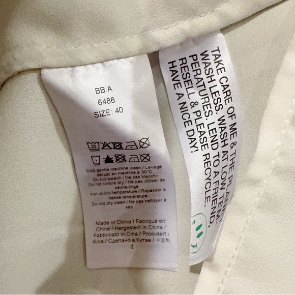 Ganni Yellow Green Point Collar Checked Long Sleeve Mini Dress Size 8 NWT - Picture 9 of 10